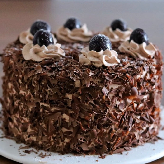 Black Forest Chocolate Chiffon Cake