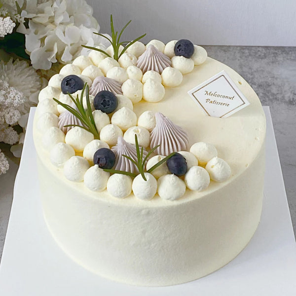 Taro Mochi Chiffon Cake