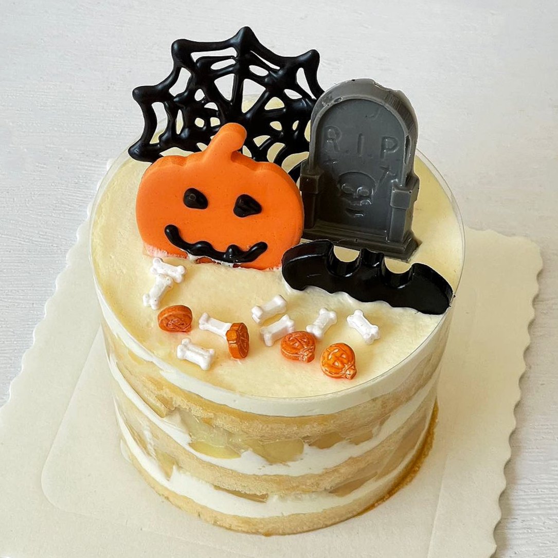 Halloween Decoration Chiffon Cake (4inch)