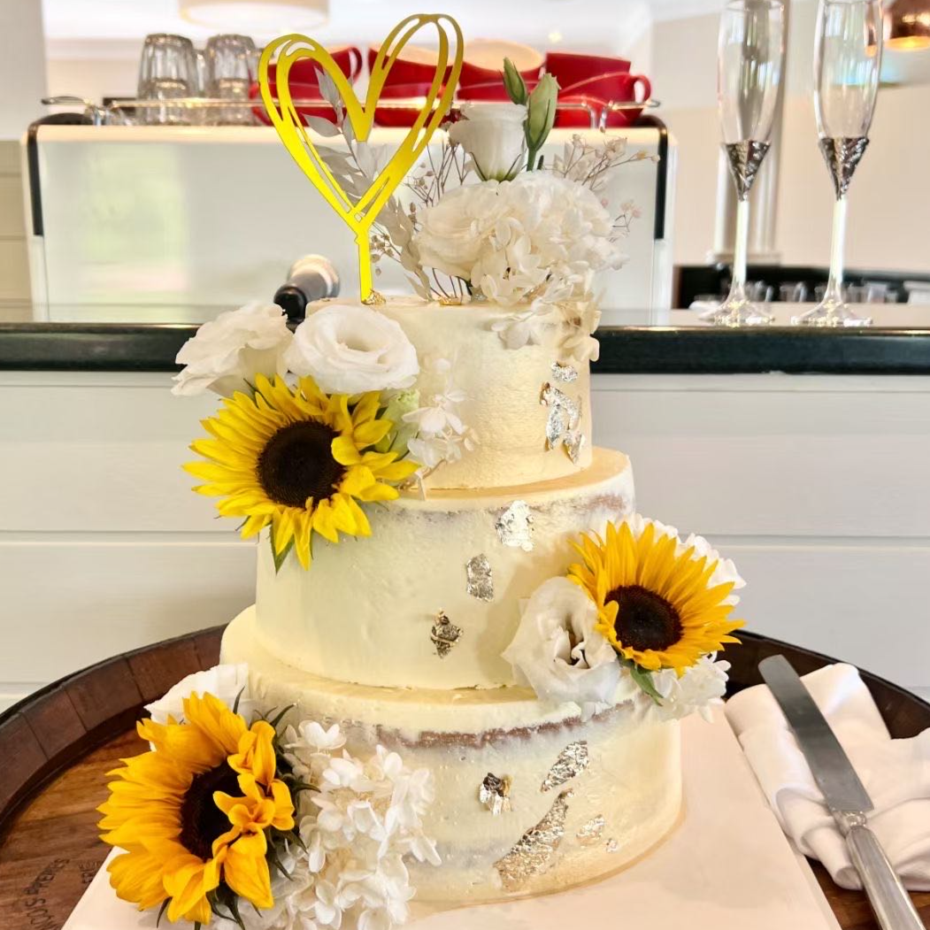 Sunflower Wedding Cake