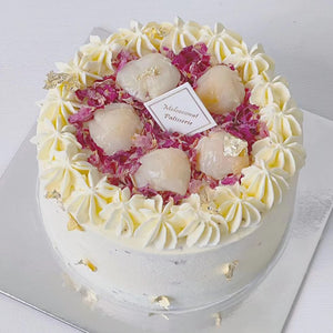 Lychee Rose Chiffon Cake