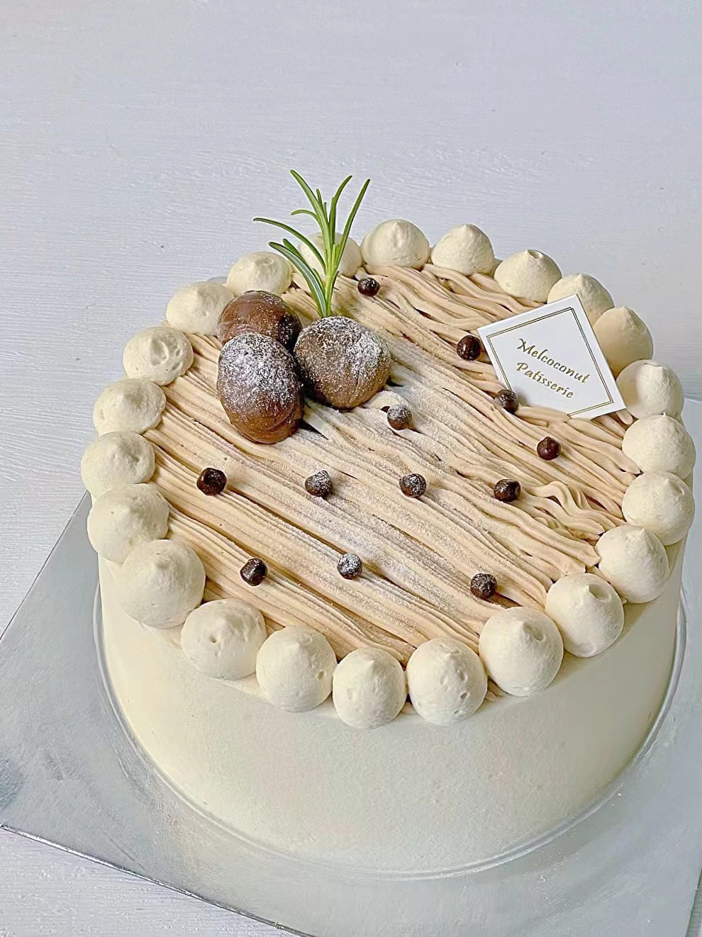 Mont Blanc Chestnut Cake (2 days in advance)