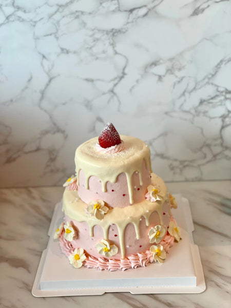 Strawberry Drip Cake 草莓蛋糕