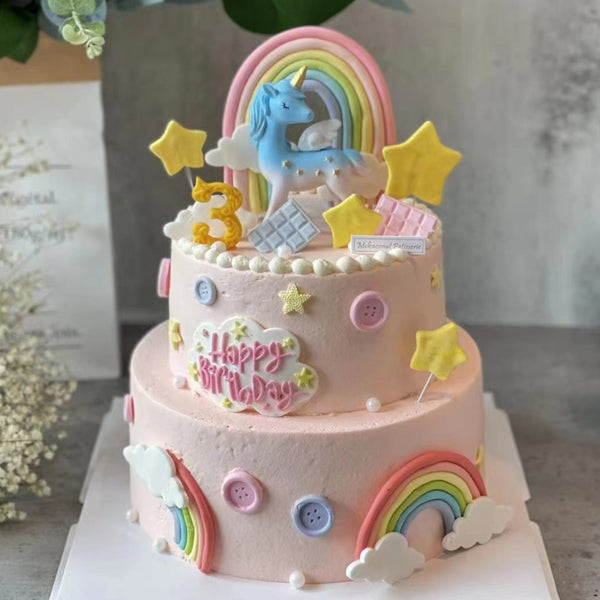 Unicorn with Rainbow 炫彩独角兽